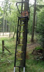 (ALU-Telescope) Приставной телескопический лабаз на 2 опоры, переносной, на одного человека (Дания)