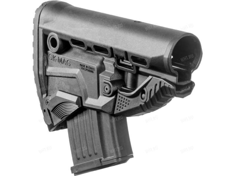 Приклад с магазином на 10 патронов 7.62х39 для AK47/АК74/САЙГА GK-MAG, без трубки (чёрный)