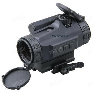 Коллиматорный прицел VECTOR Optics Nautilus Quick Release 1x30 Red Dot (2 MOA), открытые барабаны ввода поправок, с QD кронштейном на Weaver/Picatinny картинка анонса на сайте WHT.ru