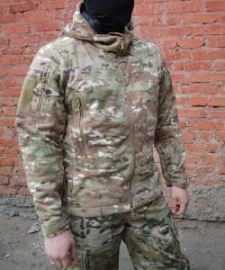 #Тактическая флисовая куртка с мембр. WindBlock GSG-8 "Sentry-2", камуфляж - Multicam картинка анонса на сайте WHT.ru