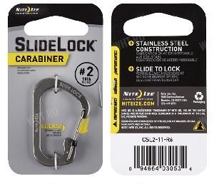 Карабин с блокировкой  Nite Ize Slade Lock, 4 размер, стальной картинка анонса на сайте WHT.ru