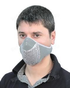 Тепловая полумаска SAYVER серая картинка анонса на сайте WHT.ru