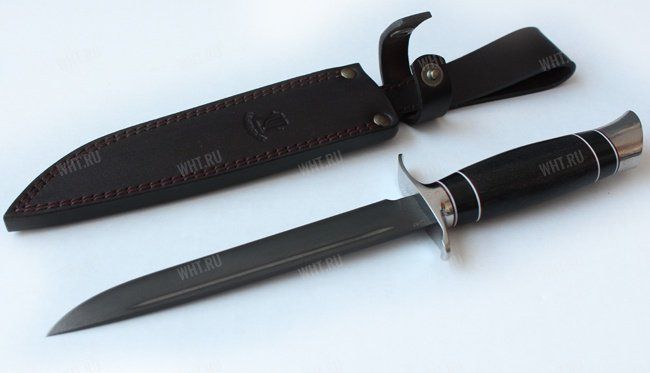Нож "Финский НКВД", рукоять граб, травление, сталь К340