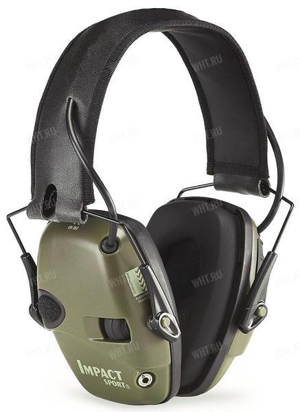 Активные наушники HOWARD IMPACT SPORT, NRR 25 дБ, цвет корпуса - хаки картинка анонса на сайте WHT.ru