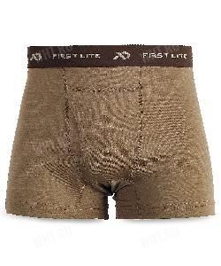 @Шорты-трусы короткие FIRST LITE Wick Boxer Short, расцветка Dry Earth картинка анонса на сайте WHT.ru
