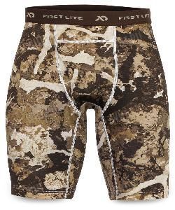 @Шорты-трусы длинные FIRST LITE Kiln Long Boxer Brief, камуфляж Cipher