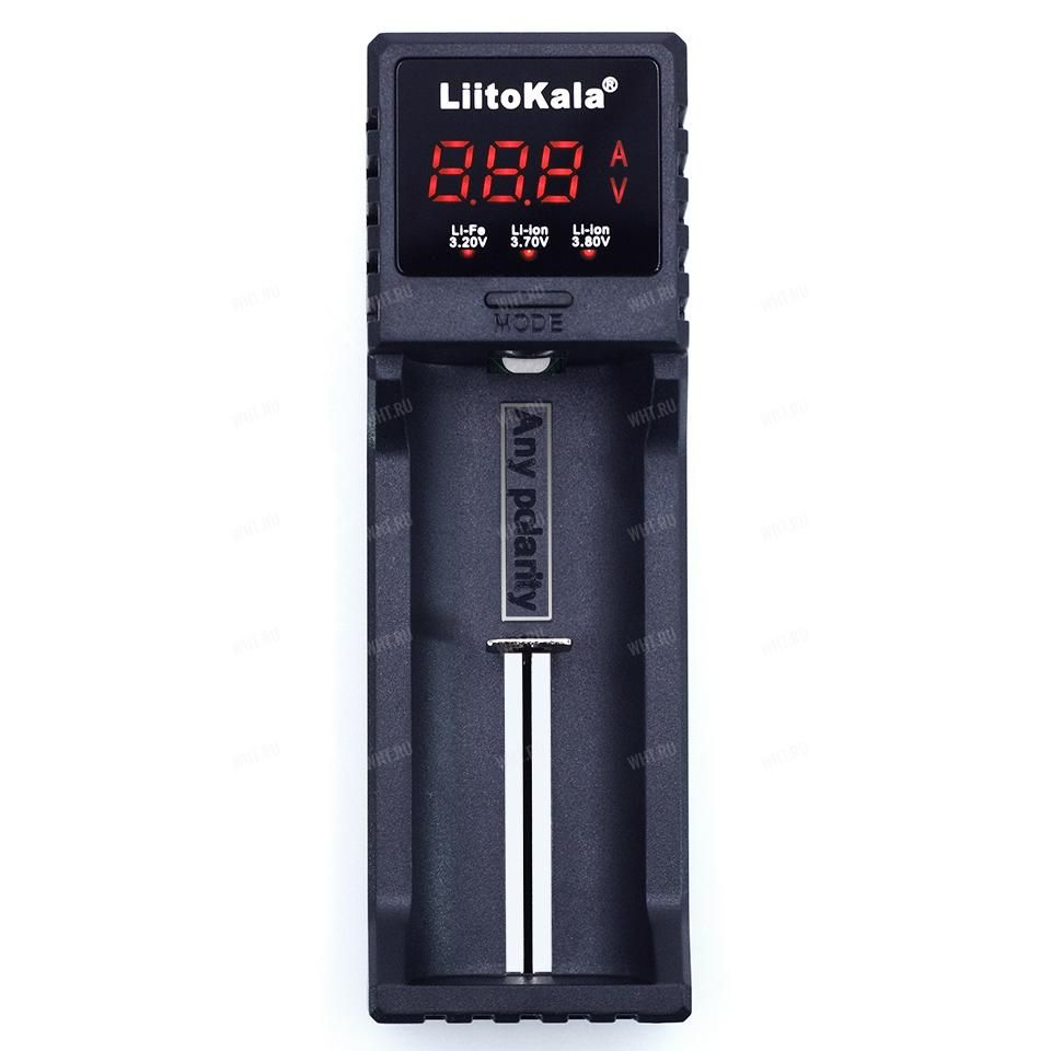 Универсальное зарядное устройство LiitoKala Lii-S1 с автоопределением полярности на 1 аккумулятор