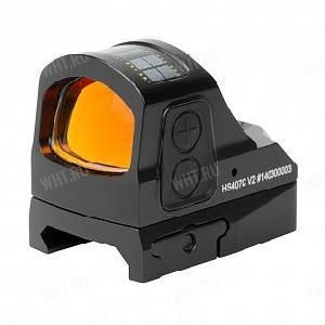 Коллиматорный прицел Holosun Openreflex Micro HS407C V2, солнечная батарея, 2 MOA, Picatinny картинка анонса на сайте WHT.ru