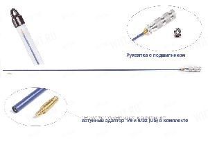 Шомпол Stil Crin неразборный стальной, лакированый, с алюминиевой рукояткой, д. 6 мм, длина 900 мм картинка анонса на сайте WHT.ru