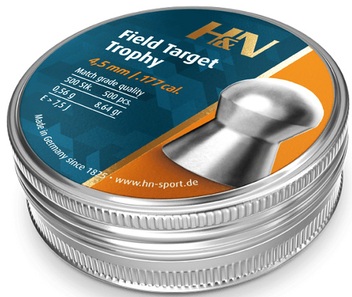 Пули H&N Field Target Trophy 4,50 мм (.177) 0,56 г (500 шт.) картинка анонса на сайте WHT.ru
