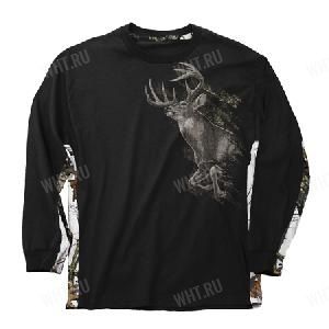 Толстовка BUCK WEAR Running Type Deer, цвет чёрный + камуфляж картинка анонса на сайте WHT.ru