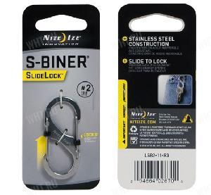 Карабин Nite Ize "S" Slide Lock , 2 размер, стальной картинка анонса на сайте WHT.ru