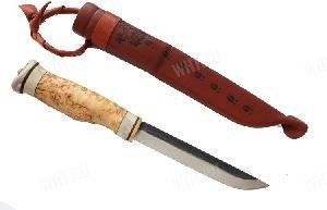 Лапландский классический разделочный охотничий нож "Vuolu", Wood Jewel 