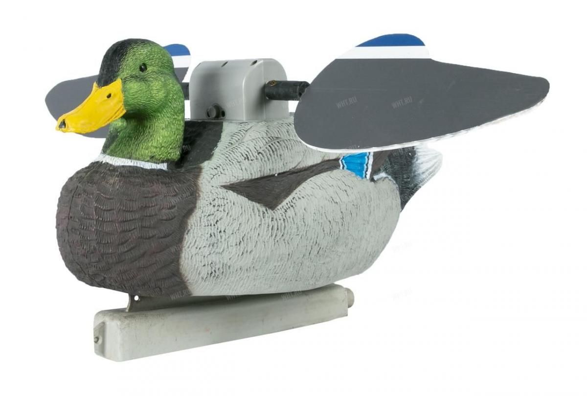 Механическое чучело утки (кряквы) Lucky Duck с вращающимися крыльями Lucky HD Floater (селезень) картинка анонса на сайте WHT.ru