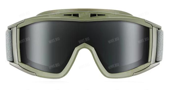 Очки тактические / стрелковые GTAC-MK2, цвет оправы Army Green, 3 сменных линзы купить в интернет-магазине wht.ru
