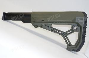 Приклад телескопический складной для САЙГА/AK-74M/АК-100-ые серии GL-CORE FAB-Defense (олива) картинка анонса на сайте WHT.ru