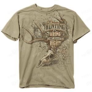Футболка мужская BUCK WEAR If Hunting is Wrong, цвет песочный картинка анонса на сайте WHT.ru