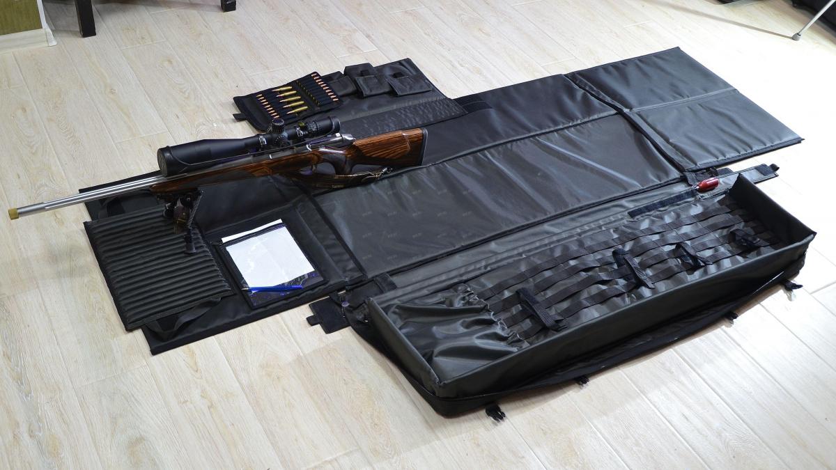 Кейс-мат №4  для винтовок до 127 см, максимальная комплектация, цвет - Чёрный Графит