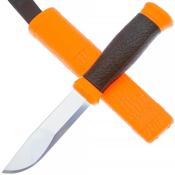Нож Morakniv Outdoor 2000 Orange, сталь Sandvik 12C27 картинка анонса на сайте WHT.ru