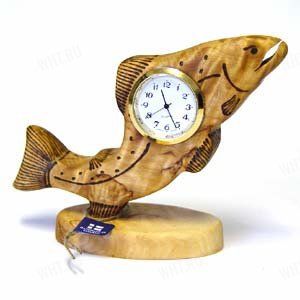 Часы настольные "Лосось", Wood Jewel  картинка анонса на сайте WHT.ru