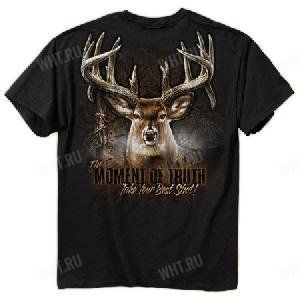 Футболка мужская BUCK WEAR Moment of Truth, цвет черный картинка анонса на сайте WHT.ru