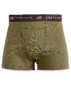 @Шорты-трусы короткие FIRST LITE Wick Boxer Short, расцветка Conifer картинка анонса на сайте WHT.ru