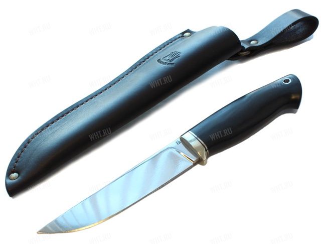 Нож "Игла новая", рукоять граб, вставка мельхиор, сталь К340