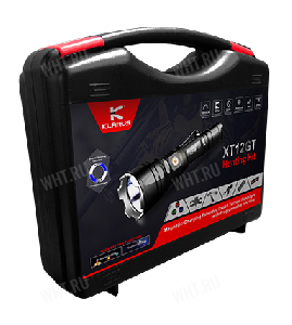 Фонарь KLARUS XT12GT в кейсе - комплект "Hunting Kit", 1600 Лм, мультирежимный картинка анонса на сайте WHT.ru