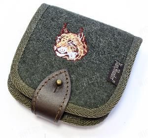 Подсумок на 10 винтовочных патронов калибра .223 Rem,  .222 Rem, .22 Hornet, 5.45x39 (сукно, изображение - рысь) картинка анонса на сайте WHT.ru