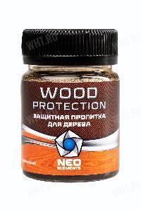 Состав для обработки древесины Neo Elements Wood Protection, коричневый, 50 мл  картинка анонса на сайте WHT.ru