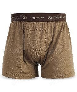 @Шорты-трусы свободные FIRST LITE Wick Short Boxer Brief, расцветка Dry Earth картинка анонса на сайте WHT.ru
