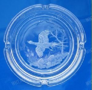 Пепельница стеклянная "Фазан"  картинка анонса на сайте WHT.ru