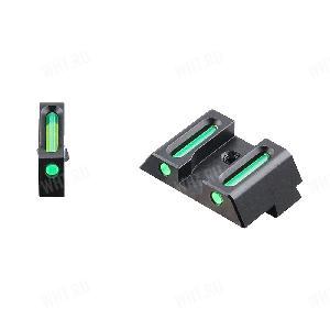 Целик и мушка с оптоволоконными вставками для пистолета Glock LA Fiber Sights Combo  картинка анонса на сайте WHT.ru