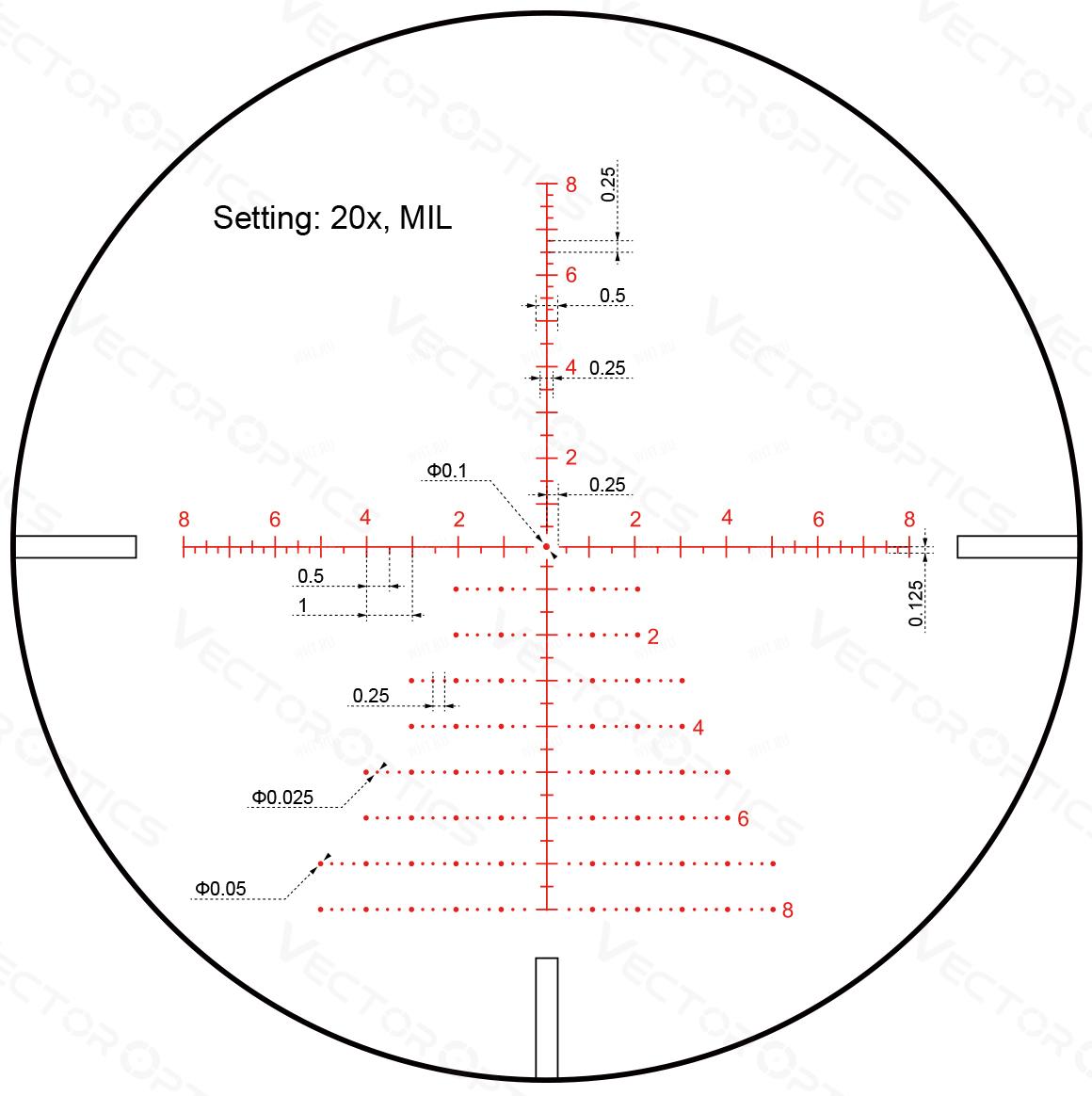 SCOL-T50 Оптический прицел Vector Optics CONTINENTAL x8 3-24x56 (30 мм) ED  TACTICAL SFP, марка VCT-20A купить в интернет-магазине WHT.ru, доставка по  всей России