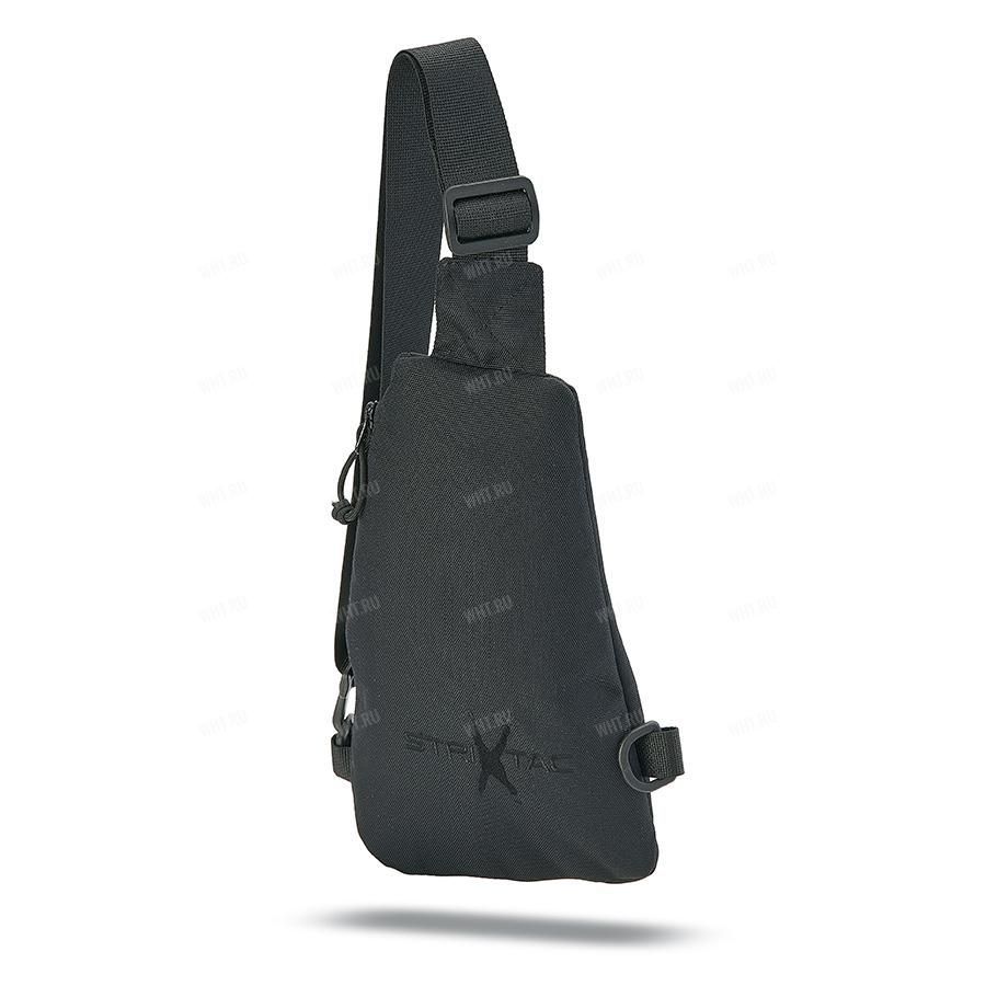 Сумка наплечная для скрытого ношения пистолета на молнии, чёрная купить в интернет-магазине wht.ru