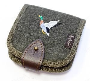 Подсумок на 10 винтовочных патронов калибра .223 Rem,  .222 Rem, .22 Hornet, 5.45x39 (сукно, изображение - селезень) картинка анонса на сайте WHT.ru