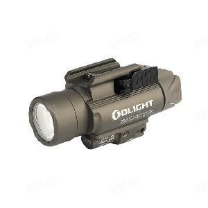 Подствольный фонарь с ЛЦУ зелёного цвета Olight Baldr PRO, Desert Tan, 1350 Лм картинка анонса на сайте WHT.ru