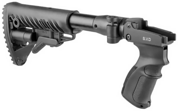 Приклад телескопический складной, рукоятка, адаптер FAB Defense M4 SVD для Тигр/СВД картинка анонса на сайте WHT.ru