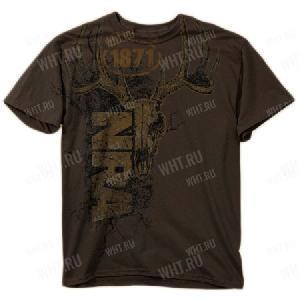 Футболка мужская BUCK WEAR NRA, цвет "Тёмный шоколад" картинка анонса на сайте WHT.ru