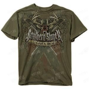 Футболка мужская BUCK WEAR Southern Slayer, цвет оливковый картинка анонса на сайте WHT.ru