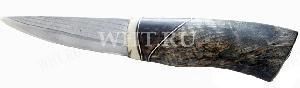 Нож разделочный "ZD-2-TAK-SPR", текстурированная древесина, олений рог, сталь Takefu Suminagashi картинка анонса на сайте WHT.ru