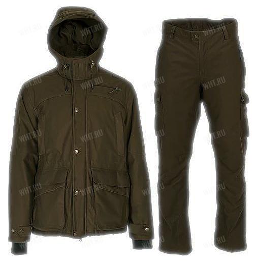 Костюм (куртка + брюки) охотничий JahtiJakt Peijas, многоцелевой демисезонный, цвет - темно-коричневый