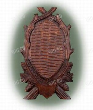 Медальон под рога косули, цвет коричневый, модель 125
