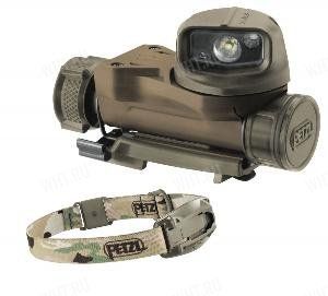 Тактический налобный фонарь Petzl Strix VL, расцветка камуфляж (MIL) (max. 30 Люмен) картинка анонса на сайте WHT.ru
