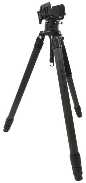 Штатив для стрельбы DOUBLE TAP STRONGHOLD TRIPOD с платформой-зажимом QC90-WT, карбон (1,66 м) картинка анонса на сайте WHT.ru