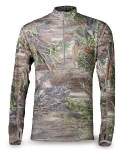 Пуловер с длинным рукавом FIRST LITE Chama QZ, камуфляж Realtree MAX-1 картинка анонса на сайте WHT.ru