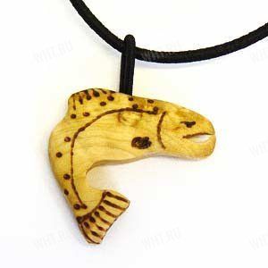 Подвеска на шею "Лосось", Wood Jewel картинка анонса на сайте WHT.ru