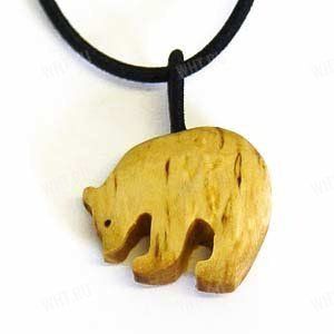Подвеска на шею "Медведь", Wood Jewel  купить в интернет-магазине wht.ru
