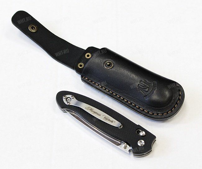 Нож "Скаут", складной, рукоять G10 черная, сталь К340