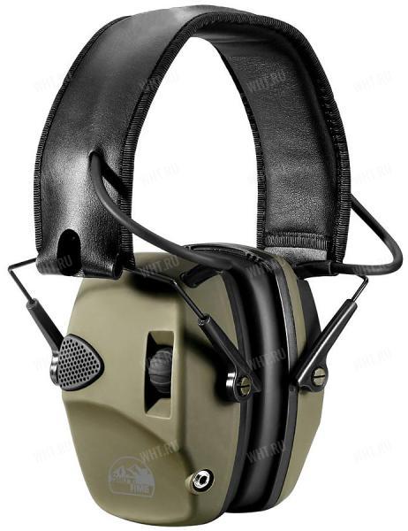Активные наушники SHOTTIME 32, NRR 22дБ, цвет корпуса - Army Green картинка анонса на сайте WHT.ru